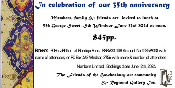 FOHACARG’s 35th Anniversary Luncheon – 23rd June 2024