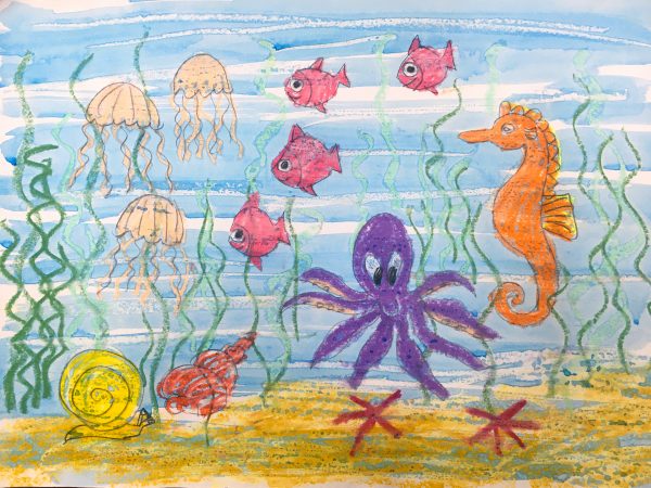 Sea Otter Art Print, Cute Otter Ocean Animal Watercolor, Kids Nursery -  studiotuesday